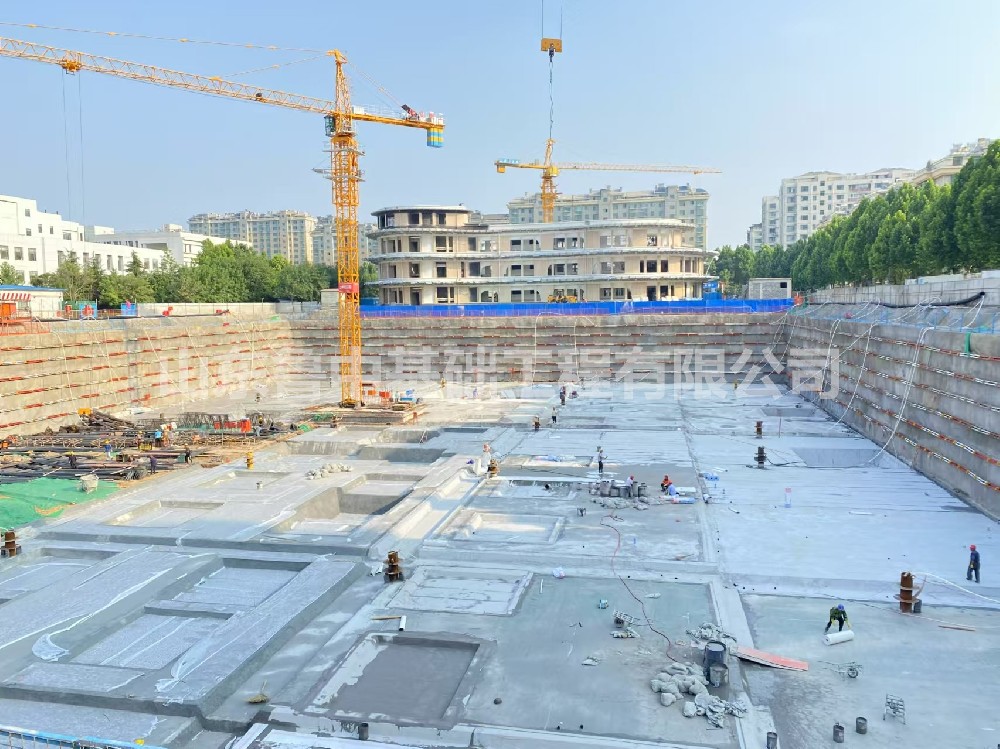 淄博民泰農(nóng)貿(mào)市場(chǎng)850三軸基坑支護(hù)工程